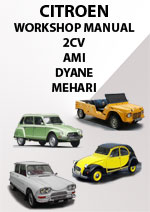 itroen 2CV, 3CV, Ami, Dyane, Mehari Workshop Repair Manual 1963-1983